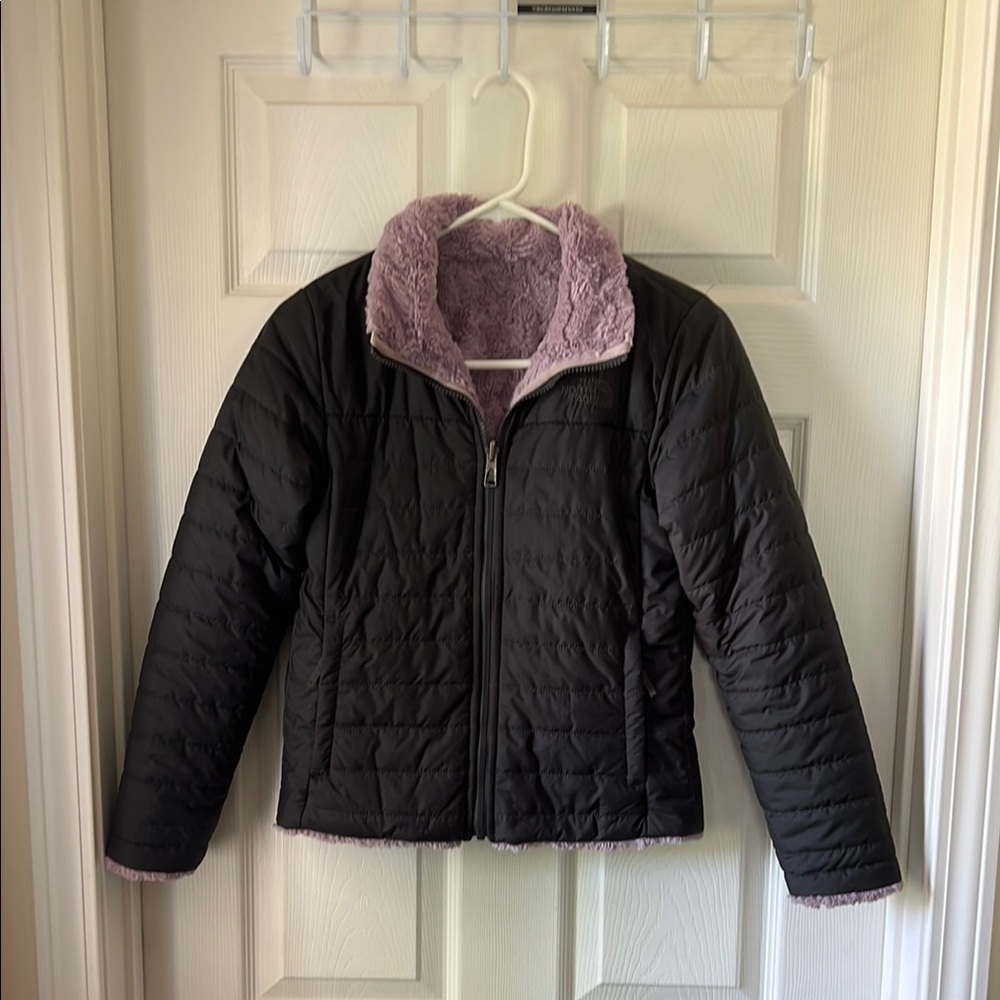 The North Face Black Jacket with Soft Pink Interior